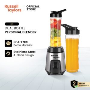 Russell Taylors Compact Personal Blender (600ML Bottle x 2) B1