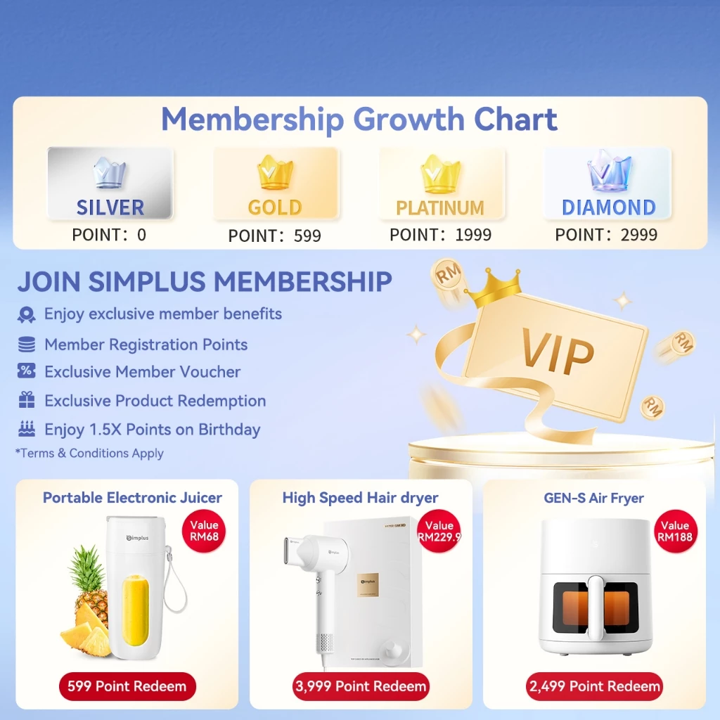 Simplus Digital Air Fryer 5L 1450W Multi-functional Digital LED Screen Touch Smart Sensing Power - Image 8